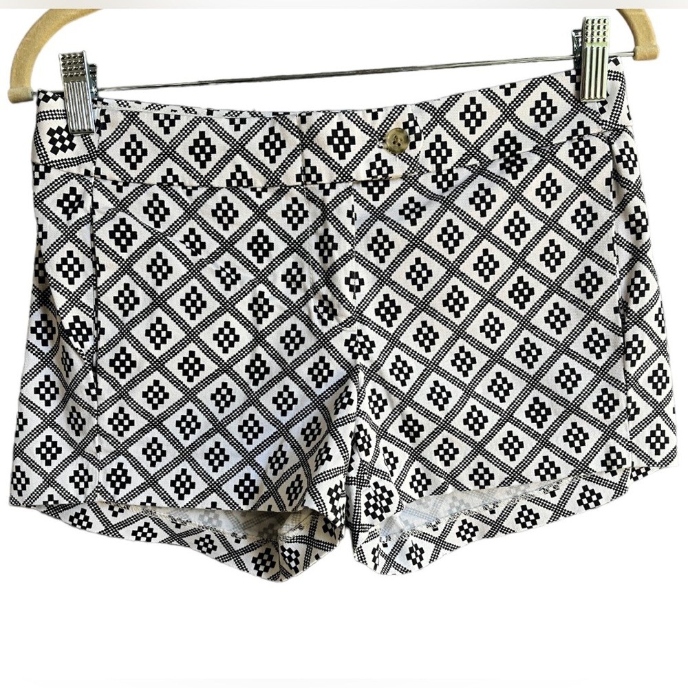 J. Crew 3” Stretch Black &‎ White Chino Shorts